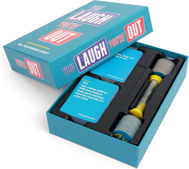 [HOLIDAY OFFER] Games You Laugh You're Out A Party Game with Hilarious Charades Family Card Games for Adults & Kids, 125 Prompt Cards Fun Card Games for Family Game Nights, Gatherings, & Parties