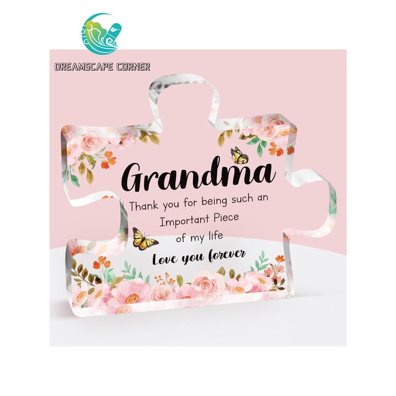 DREAMSCAPE Gift For Grandma, Unique Acrylic Puzzle Gift, Exquisite Present For Grandma, Creative Christmas thanksgiving birthday Gift For Grandma grandmother40%Off