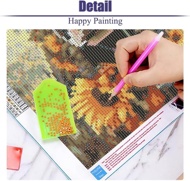 5D Cow Diamond Painting for Adults,Sunflowers Diamond Art Kits for Adults,DIY Round Full Drill Diamond Dots,Diamond Painting Kits for Adults,Crystal Art Flowers for Home Decor 12x16inch