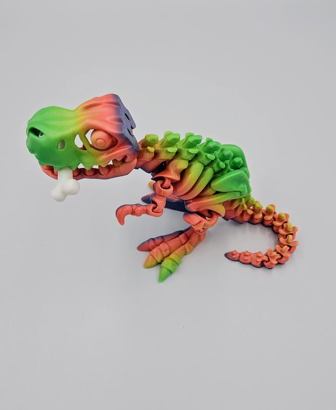 Flexi T-Rex Collectible Figurine - 3D Printed Statue and Figurine