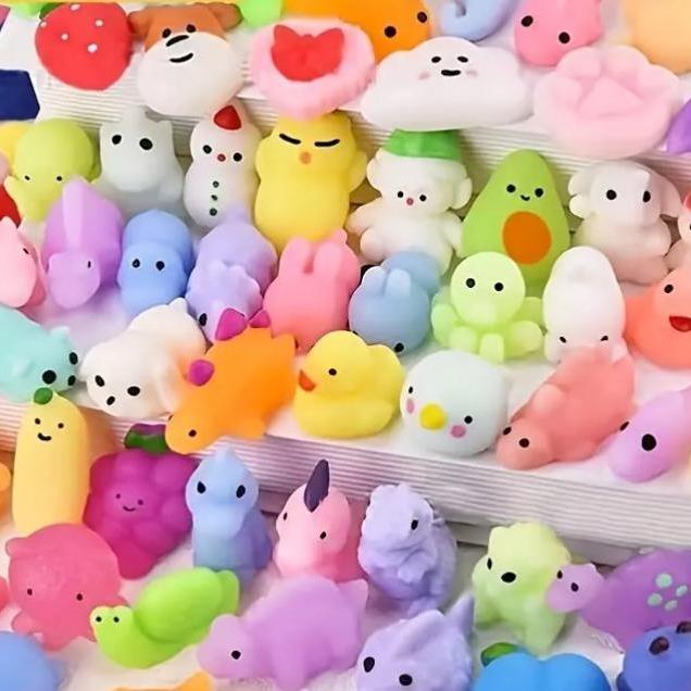 Kawaii Plasticine, Mochi Squishy Toys, Party Favors For Kids, Mini Stress Relief Toys For Christmas Party Favors, Classroom Prizes, Birthday Gifts, Goodie Bag Stuffers