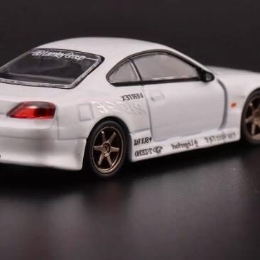 Tarmac Works Nissan Silvia S15 VERTEX White Global64 1 64 Diecast Model Car