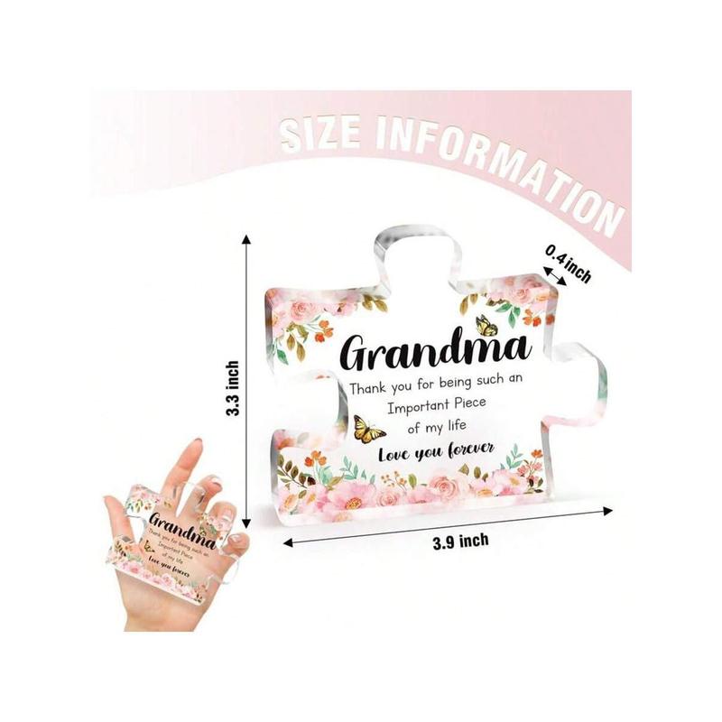 DREAMSCAPE Gift For Grandma, Unique Acrylic Puzzle Gift, Exquisite Present For Grandma, Creative Christmas thanksgiving birthday Gift For Grandma grandmother40%Off