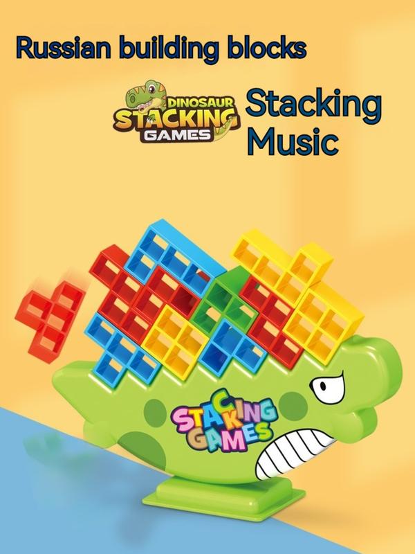 Stack Attack Game -Interactive Balance Stacking Block Board Game For Family Game Nights Viral