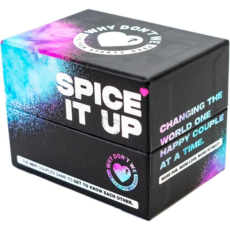 Why Don't We - Spice IT UP - Super Fun Couples Games for Date Nights: 150 Cards with Conversations, Spicy Dares & More - Best Date Night Games for Couples - Romantic Adult Couple Games