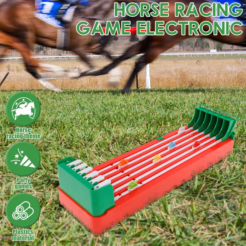 Horse Racing Game Fun Horse Race Board Game Relaxing Horse Running Game Safe Horse Racing Table Game with 6 Horses Game for Family Party Entertainment