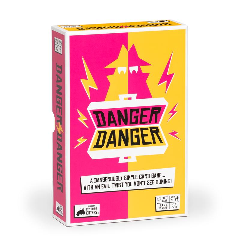 Danger Danger by Exploding Kittens: A 10 Minute Team Card Game - Outwit, Outplay, Outscore! - Ages 7+ - Family Card Game cardgames