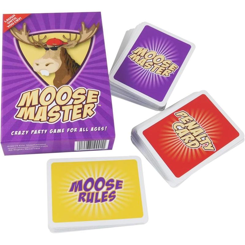 Moose Master - Laugh Until You Cry Fun - Your Cheeks will Hurt from Smiling and Laughing so Hard - for Fun People Looking for A Hilarious Night in a Box