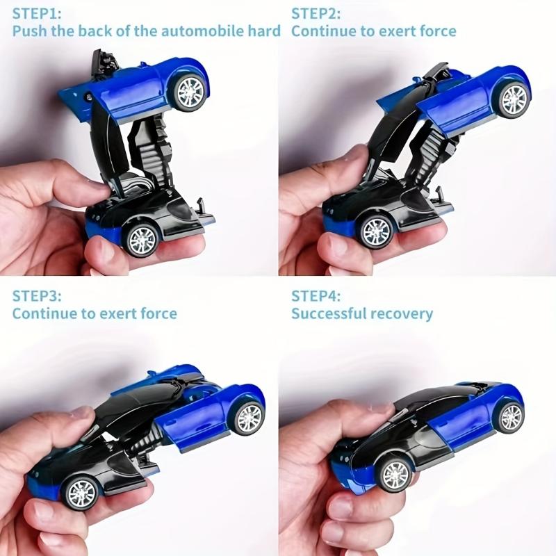 Children's Crash Toy Transforming Car, Creative Transforming Toy Car, Novelty And Fun Boy Car Toy Robot Halloween Gift