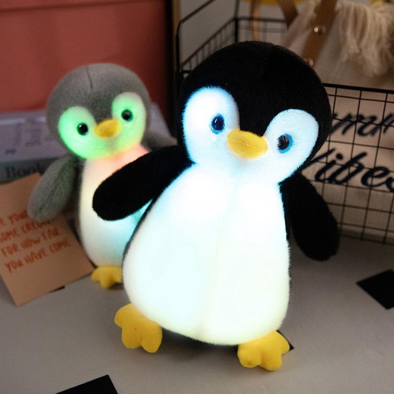 Light Up Cute Penguin Plush Toy, 1 Count LED Glow Soft Stuffed Animal Toy, Bedroom Bedside Ornament, Perfect for Birthday Gift