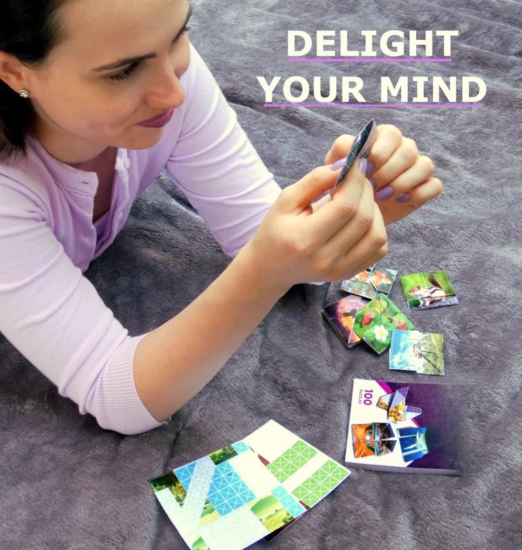 - The Origami Puzzle Game! Hands-On Brain Teasers. Travel Game for Tweens, Teens & Adults. Fold The Paper to Complete The Picture. 100 Challenges, Ages 10+