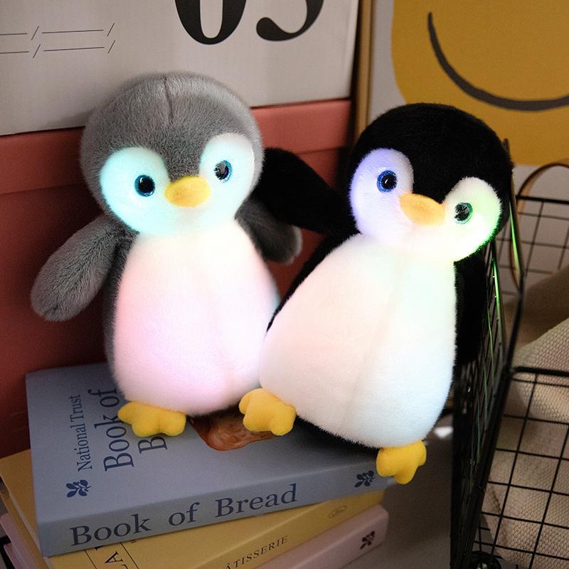 Light Up Cute Penguin Plush Toy, 1 Count LED Glow Soft Stuffed Animal Toy, Bedroom Bedside Ornament, Perfect for Birthday Gift