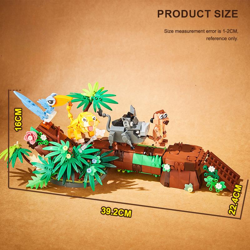 TOYSLINE-Forest Kingdom Building Blocks Assembling Animal Bricks Model DIY Toys for Boys And Girl Birthday Gift Set Birthday Gifts Christmas Gifts block toy