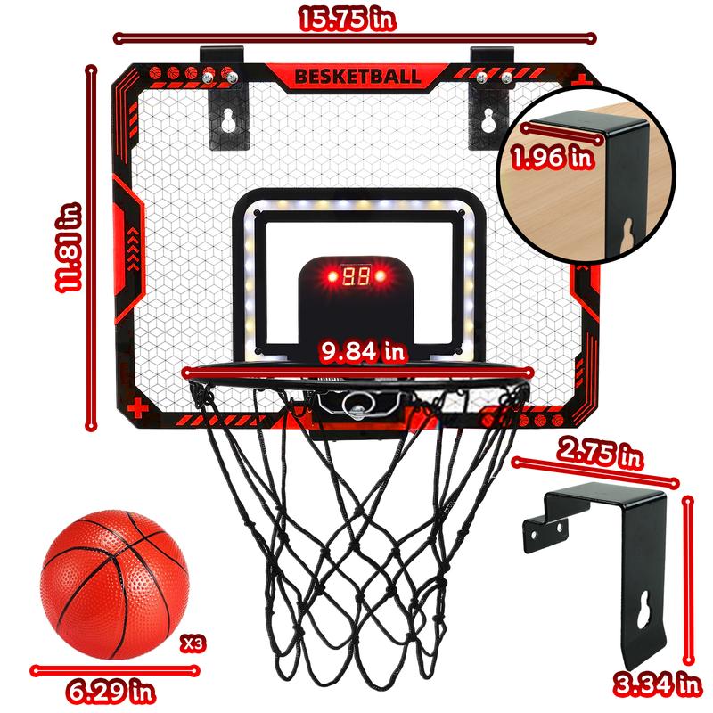 Basketball Toy- Electronic Basketball Backboard & 3 Balls