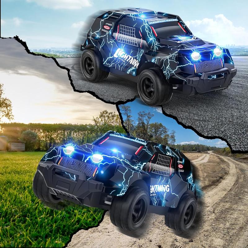 Remote Control Car for Boys 4-7, Off Road Mini RC Car for Kids, Cool Light Up 1 24 Scale Hobby RC Cars Truck Race Car Toy Christmas Birthday Gifts for 3 4 5 6 7 8 Years Old Boys