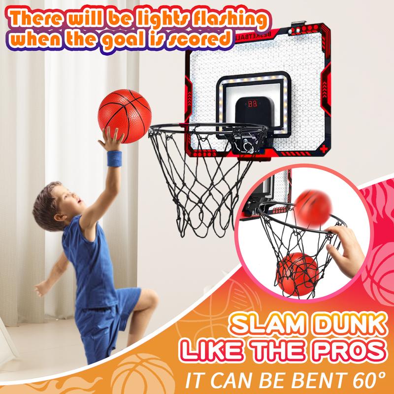 Basketball Toy- Electronic Basketball Backboard & 3 Balls