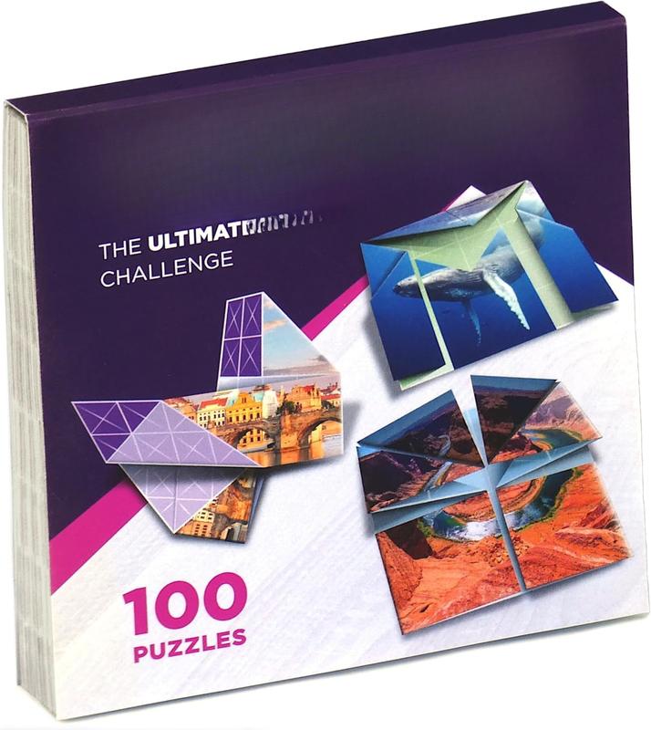 - The Origami Puzzle Game! Hands-On Brain Teasers. Travel Game for Tweens, Teens & Adults. Fold The Paper to Complete The Picture. 100 Challenges, Ages 10+