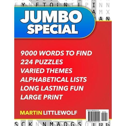 Huge Book of Large Print Word Search: 9000 Words - 224 Puzzles - Varied Themes - Big Print Word Finds For Adults, Seniors, and Teens (Words of Wonder!)