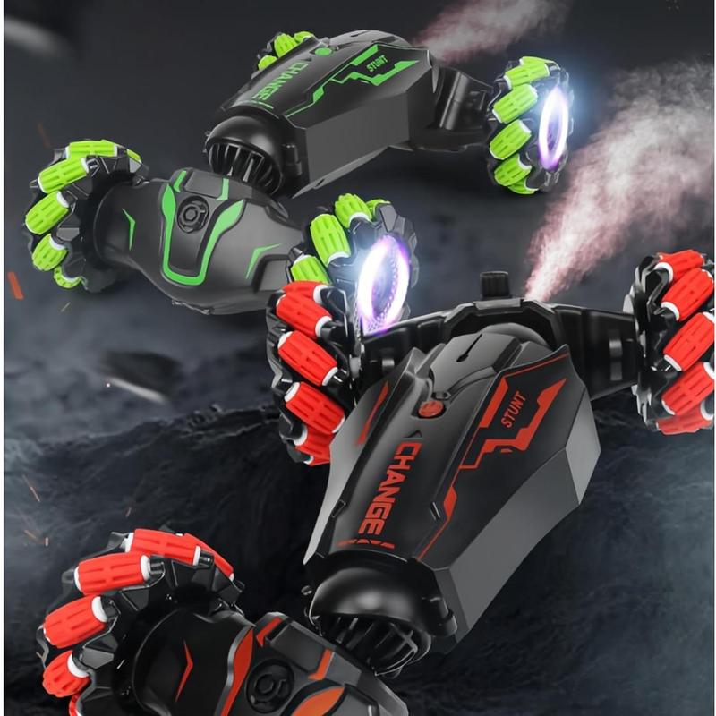 Upgraded Hand Gesture Sensing RC Stunt Car with Lights Music, Spray Fog Steam Gesture RC Car Remote Controll Transformed Vehicle 360? Spins All Terrains Monster Truck for Boys Kids