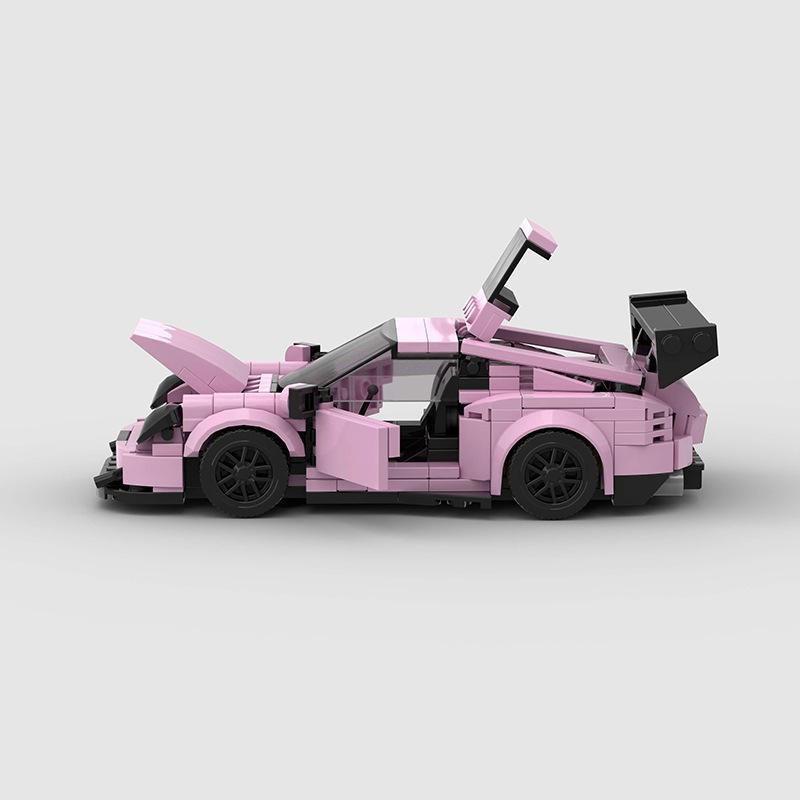 374 PCS 911 GT3RS MOC  (compatible LxGO)Speed Champions Racing Car Sports Model Garage Sets Building Blocks Famous Racers City Vehicle Technique DIY Bricks Toys (M10371) building bricks Christmas Gift