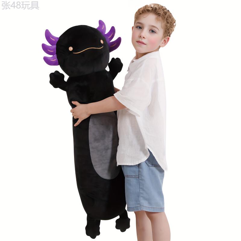 Giant 36-Inch Axolotl Plush - Soft Stuffed Salamander Toy, Cozy Oversized Body Pillow for Kids, Premium Craftsmanship, Plushie Gift for Birthdays, Halloween, Thanksgiving, Christmas - Suitable for Ages 0-3 Years