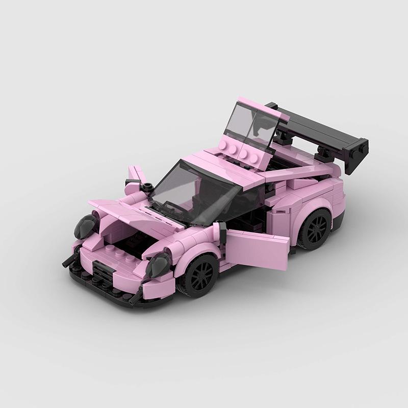 374 PCS 911 GT3RS MOC  (compatible LxGO)Speed Champions Racing Car Sports Model Garage Sets Building Blocks Famous Racers City Vehicle Technique DIY Bricks Toys (M10371) building bricks Christmas Gift