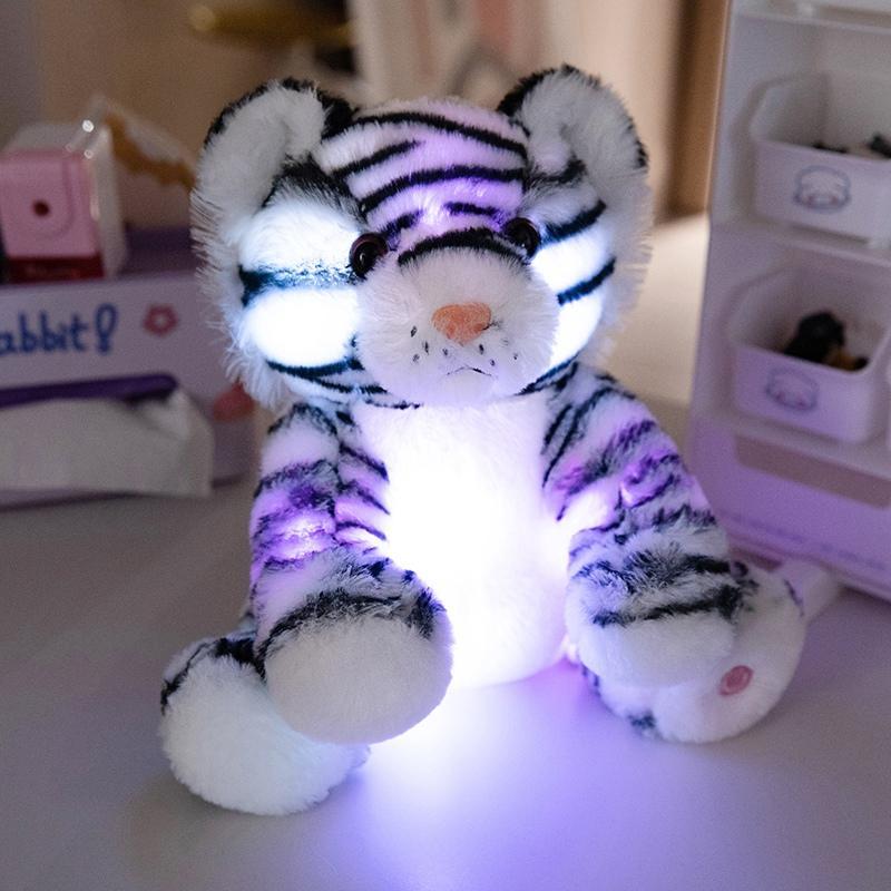 Glowing Magic Tiger Plush Toy, 1 Count Cute Soft Tiger Plush Toy, Adds Enchanting Colorful Light, Birthday Gifts, Home Decorations