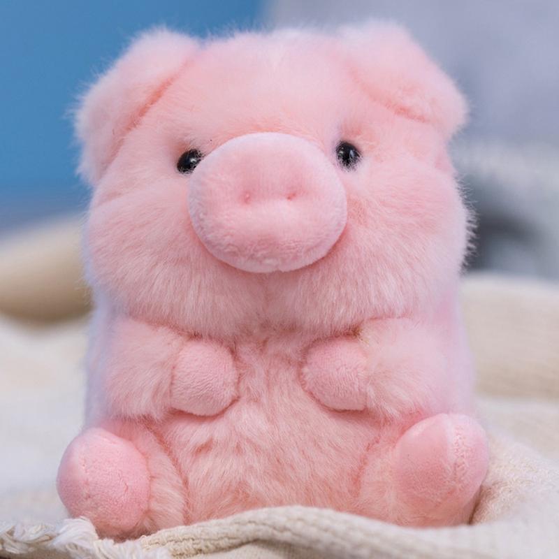 Cute Little Pink Pig Doll, Pink Round Cute Pink Pig Plush Toy Home Decoration Halloween Christmas Gift