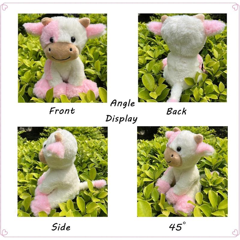 9 Inch Cow Plush Animal Soft Plush Cute Cow Toy for Kids Boys Girls