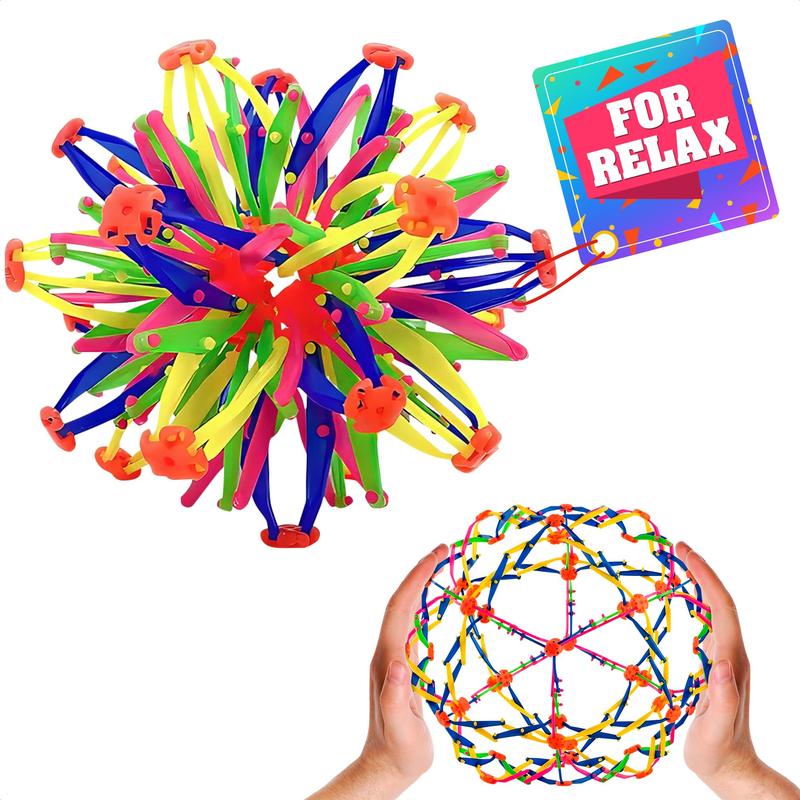 Expandable Breathing Ball - Stress Relief Toy Expandable Ball Sphere Wind-Up Toys for Anxiety Relief Expandable Sphere Ball Toy - Expanding Ball Toy Sphere Wind-Up Toys Adults Anxiety Sensory Balls