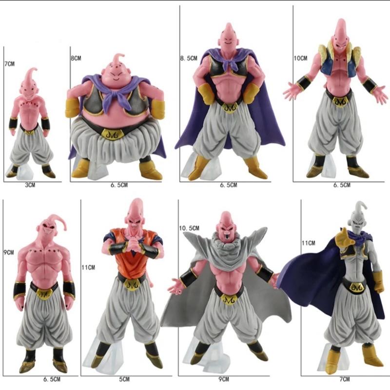 8pcs set  Anime Dragon Ball Z Super Buu Figure Majin Buu Figurine