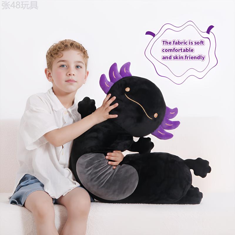 Giant 36-Inch Axolotl Plush - Soft Stuffed Salamander Toy, Cozy Oversized Body Pillow for Kids, Premium Craftsmanship, Plushie Gift for Birthdays, Halloween, Thanksgiving, Christmas - Suitable for Ages 0-3 Years