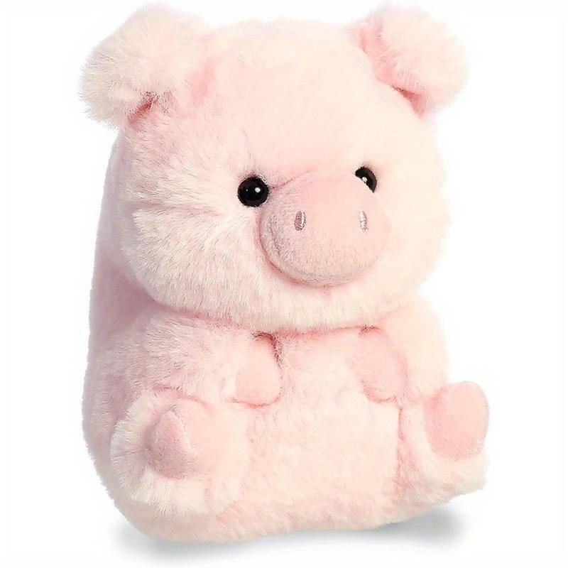 Cute Little Pink Pig Doll, Pink Round Cute Pink Pig Plush Toy Home Decoration Halloween Christmas Gift