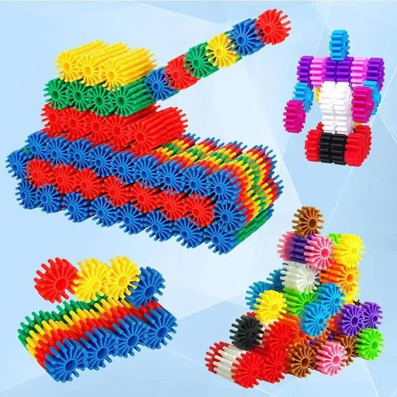 Random Color Interlocking Gears Toys, 120pcs set Colorful Sensory Building Toys Set, Blocks Structure Toy, Christmas Gift