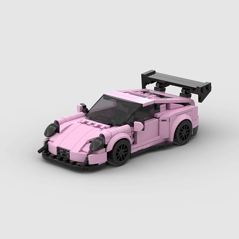 374 PCS 911 GT3RS MOC  (compatible LxGO)Speed Champions Racing Car Sports Model Garage Sets Building Blocks Famous Racers City Vehicle Technique DIY Bricks Toys (M10371) building bricks Christmas Gift