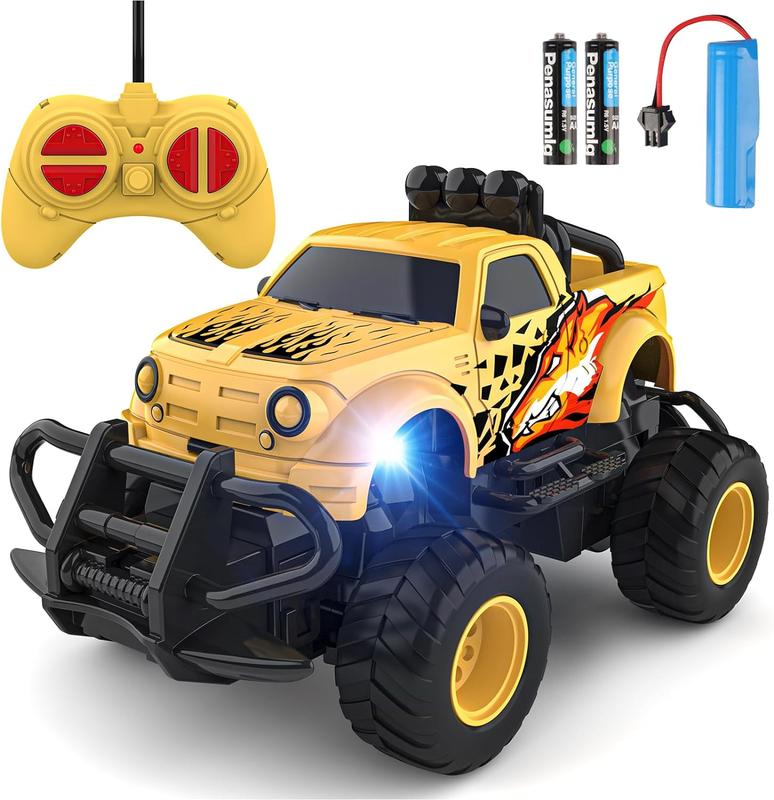 Christmas gift for kids Cool Wolf Design Remote Control Car for Boys, 1:43 Scale Mini RC Car for Kids, Car Toys Truck Xmas Birthday Gifts for Toddlers Boys