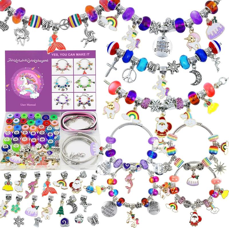 Charm Bracelet Making Kit for Girls, Toys  Making Kit for Girls 8-12 Unicorn Gifts for Teen Girls  6-8, Arts and Crafts for  Ages 6 7 8 9 10 11 12 13 Birthday