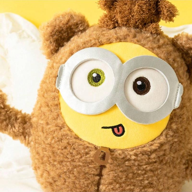 [Holiday  Special]Miniso Bob+Tim Collection 11in. Costume Minions Plush Toy - Adorable and Collectible,Birthday gifts, Festive gifts, School gifts,Bedroom decoration