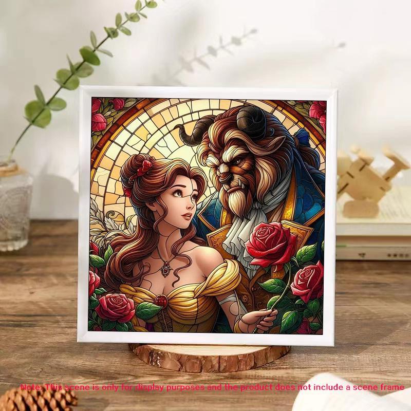 Cartoon Character Pattern Diamond Arts Colorful Painting Kit without Frame, DIY 5D Diamond Arts Crafts, Creative Wall Art Decorations for Home