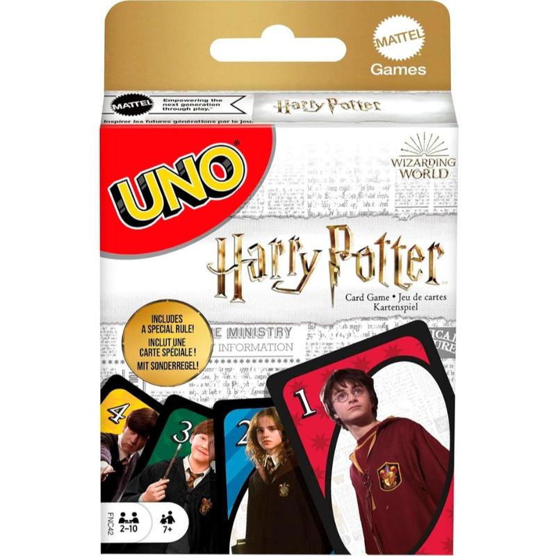 Mattel Games UNO Harry Potter Card Game for Kids, Adults and Game Night based on the Popular Series for 2-10 Players