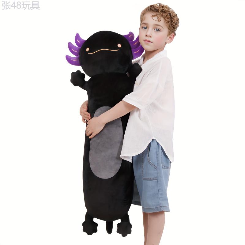 Giant 36-Inch Axolotl Plush - Soft Stuffed Salamander Toy, Cozy Oversized Body Pillow for Kids, Premium Craftsmanship, Plushie Gift for Birthdays, Halloween, Thanksgiving, Christmas - Suitable for Ages 0-3 Years