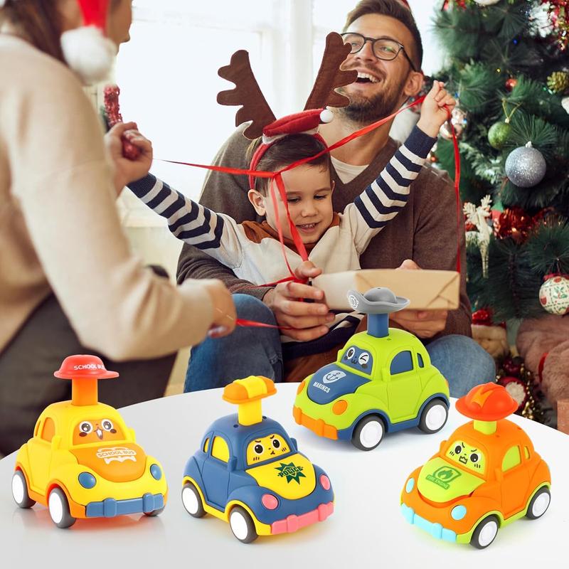 Car Toys for Toddlers 1-3 One Year Old Boy Birthday Gift for Boys Girls Pull Back City Vehicle Toys Party Favors for Kids