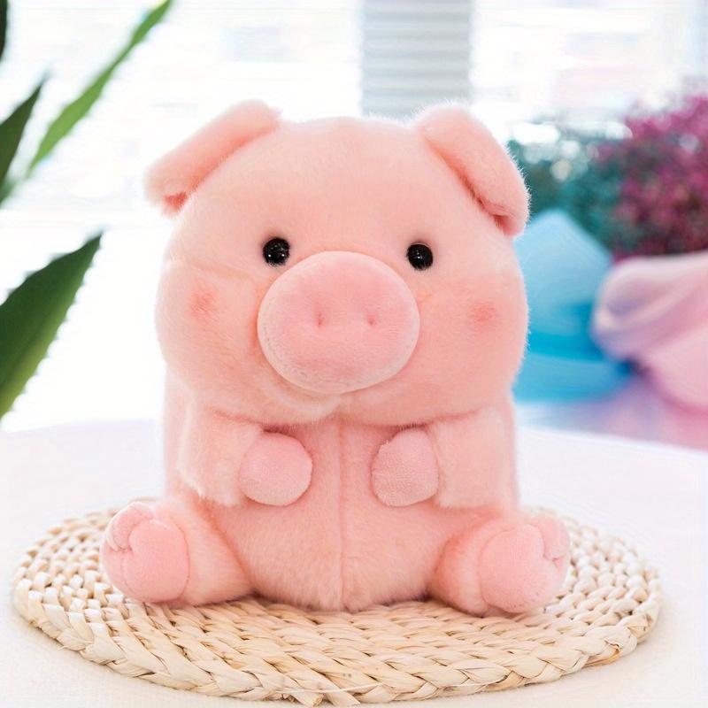 Cute Little Pink Pig Doll, Pink Round Cute Pink Pig Plush Toy Home Decoration Halloween Christmas Gift