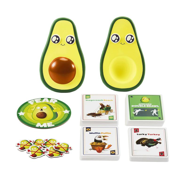 Throw Throw Avocado - A Hilarious Dodgeball Card Game with Squishy Foam Avocados - Perfect For Adults, Families, Teens & Kids - Ages 7+ - 2-6 Players