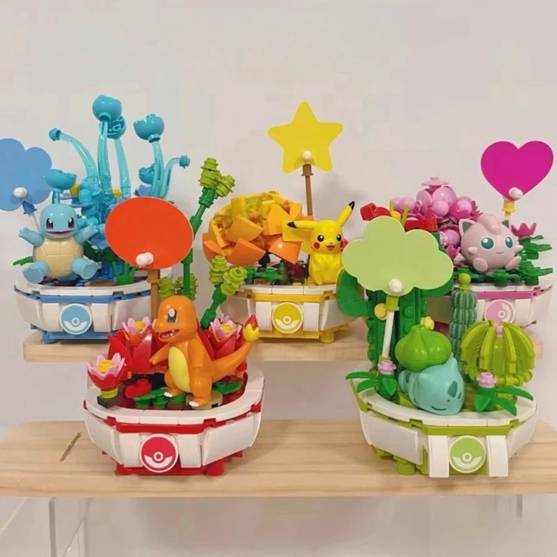 Pokemon Figurine Statue Pikachu, Bubasaur, Charmander, Squirtle, Jigglypuff