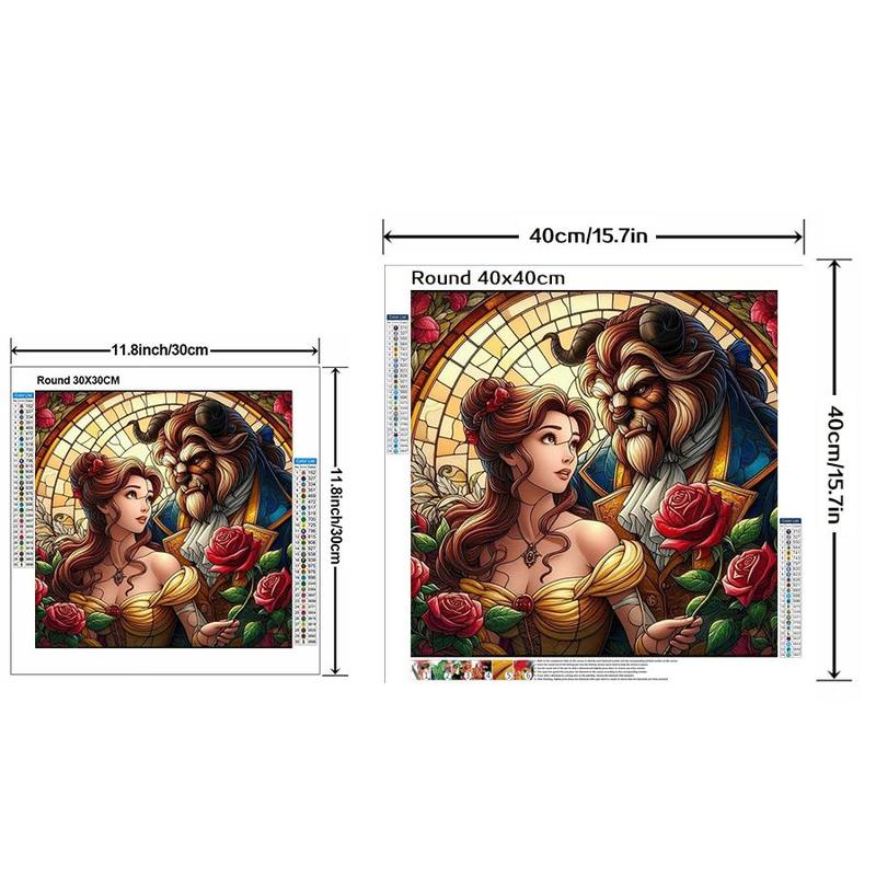 Cartoon Character Pattern Diamond Arts Colorful Painting Kit without Frame, DIY 5D Diamond Arts Crafts, Creative Wall Art Decorations for Home