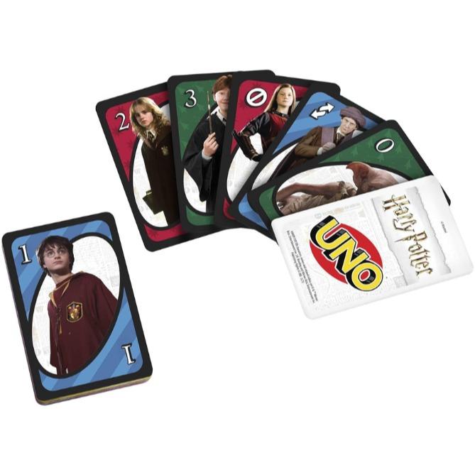 Mattel Games UNO Harry Potter Card Game for Kids, Adults and Game Night based on the Popular Series for 2-10 Players