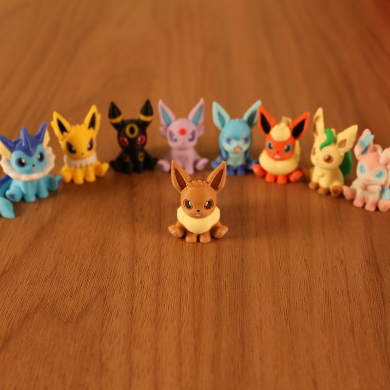 Pokemon Eeveelutions Pokepal Figure - 3D Printed Tactile Fidget Toy