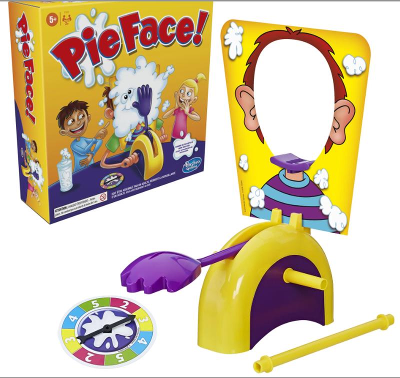 Pie Face! Whipped Cream Board Game for Kids and Family Ages 5 and Up, 2+ Players