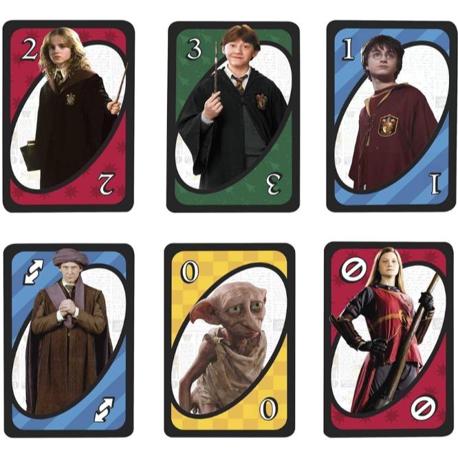 Mattel Games UNO Harry Potter Card Game for Kids, Adults and Game Night based on the Popular Series for 2-10 Players